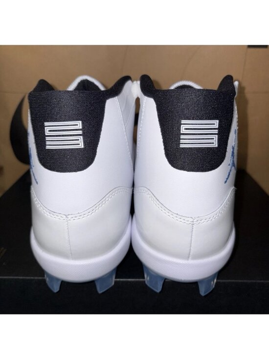 Jordan 11 Retro MCS Baseball Football Cleats Legend Blue HM7326-104 Sz 11.5